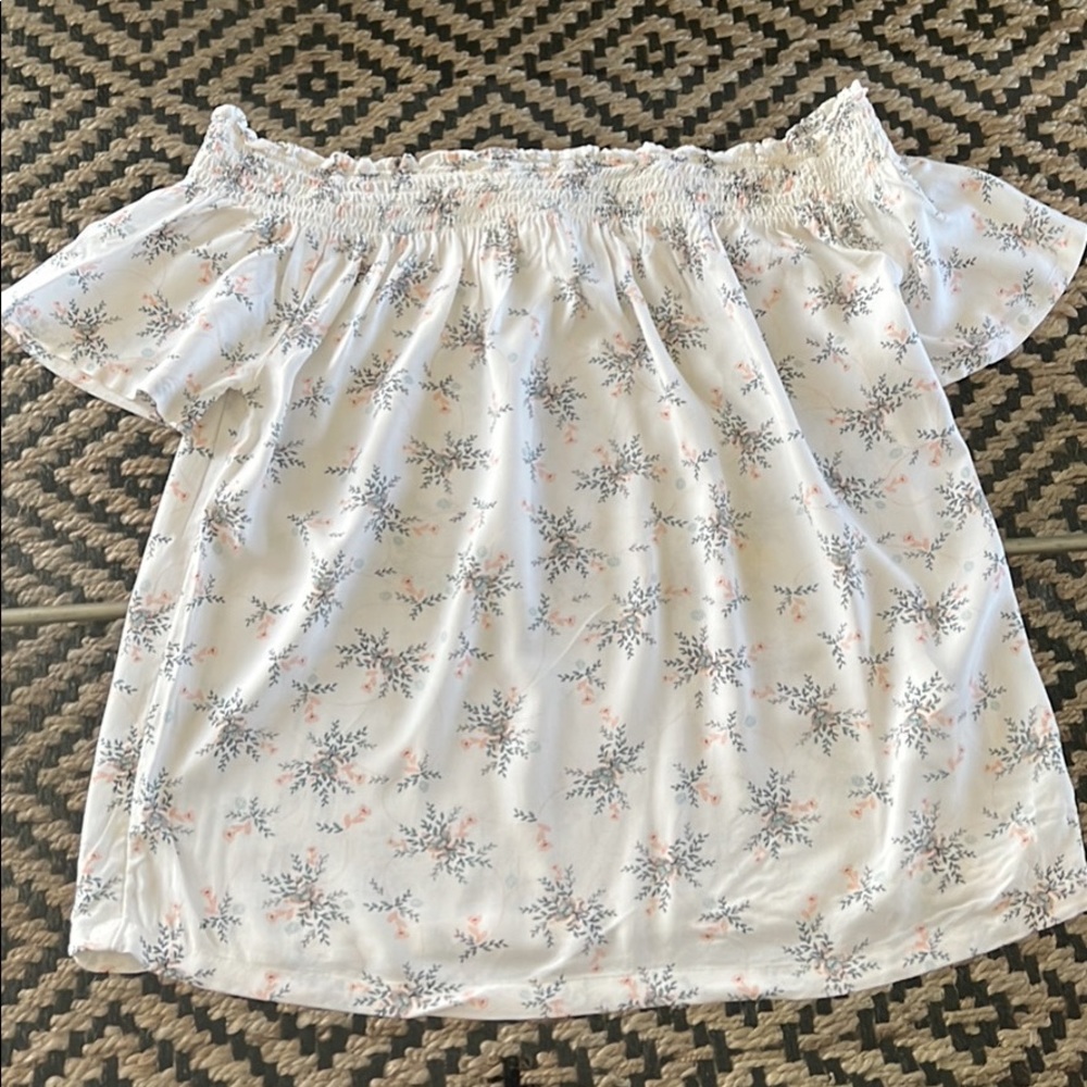 ROXY Off Shoulder Top 💗 Size L Nwts